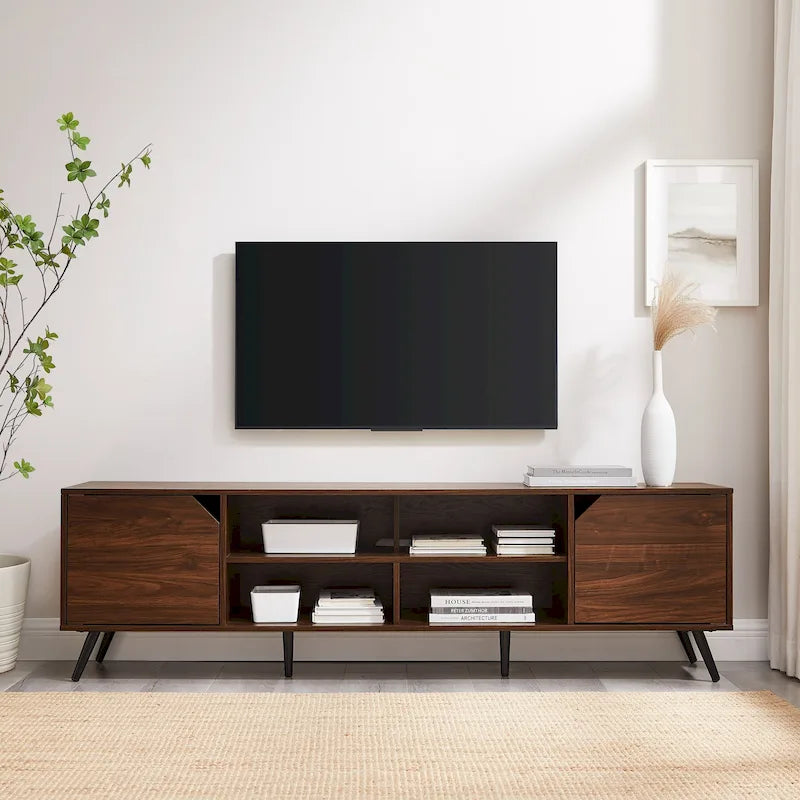 Meuble TV Mid-Century Modern de 70 pouces