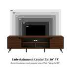 Meuble TV Mid-Century Modern de 70 pouces