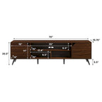 Meuble TV Mid-Century Modern de 70 pouces