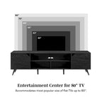 Meuble TV Mid-Century Modern de 70 pouces