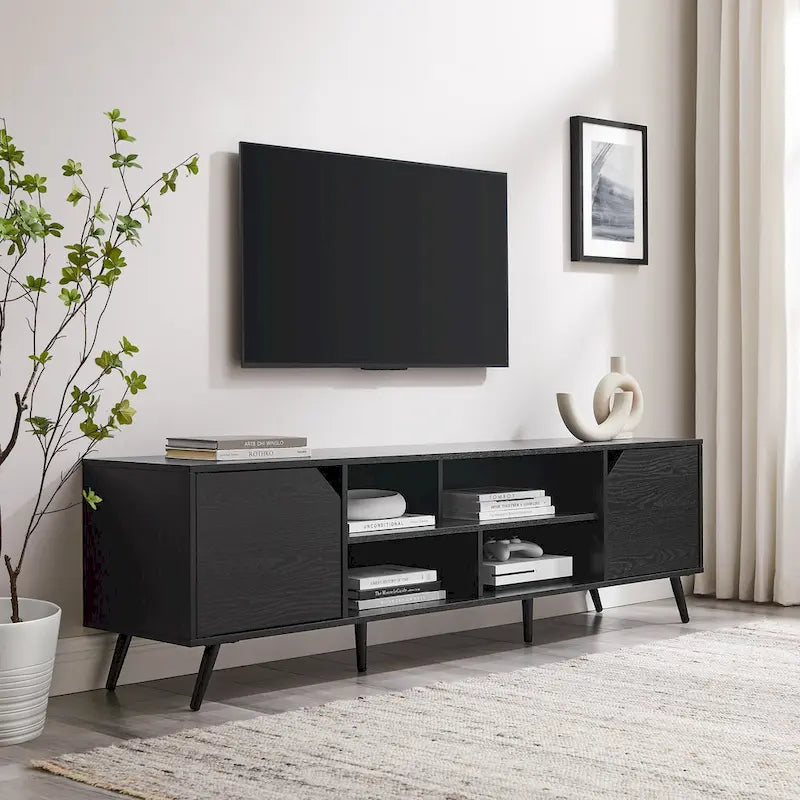 Meuble TV Mid-Century Modern de 70 pouces