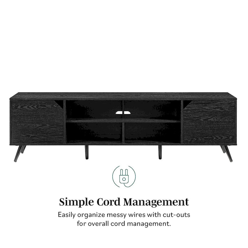 Meuble TV Mid-Century Modern de 70 pouces