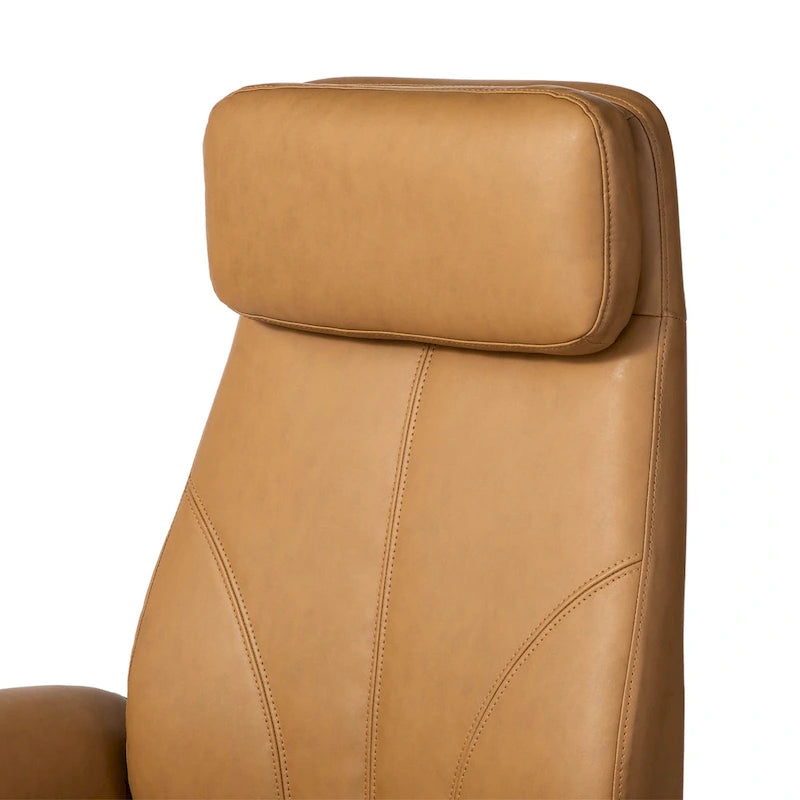 Fauteuil de bureau ergonomique pivotant à dossier haut de 49 po avec accoudoir et repose-pieds