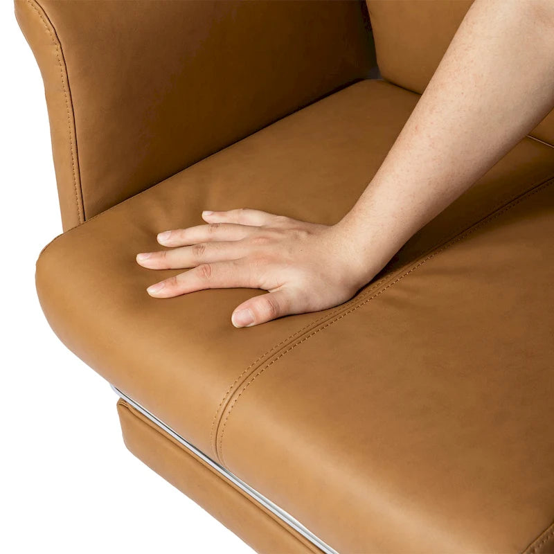 Fauteuil de bureau ergonomique pivotant à dossier haut de 49 po avec accoudoir et repose-pieds