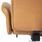 Fauteuil de bureau ergonomique pivotant à dossier haut de 49 po avec accoudoir et repose-pieds