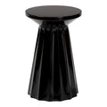 Table d'appoint festonnée en métal - Table d'appoint ronde moderne