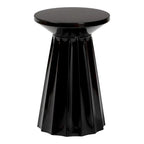 Table d'appoint festonnée en métal - Table d'appoint ronde moderne