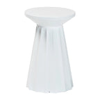 Table d'appoint festonnée en métal - Table d'appoint ronde moderne