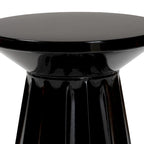 Table d'appoint festonnée en métal - Table d'appoint ronde moderne