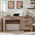 Bureau de style « ferme moderne », bureau d'ordinateur avec meuble de classement