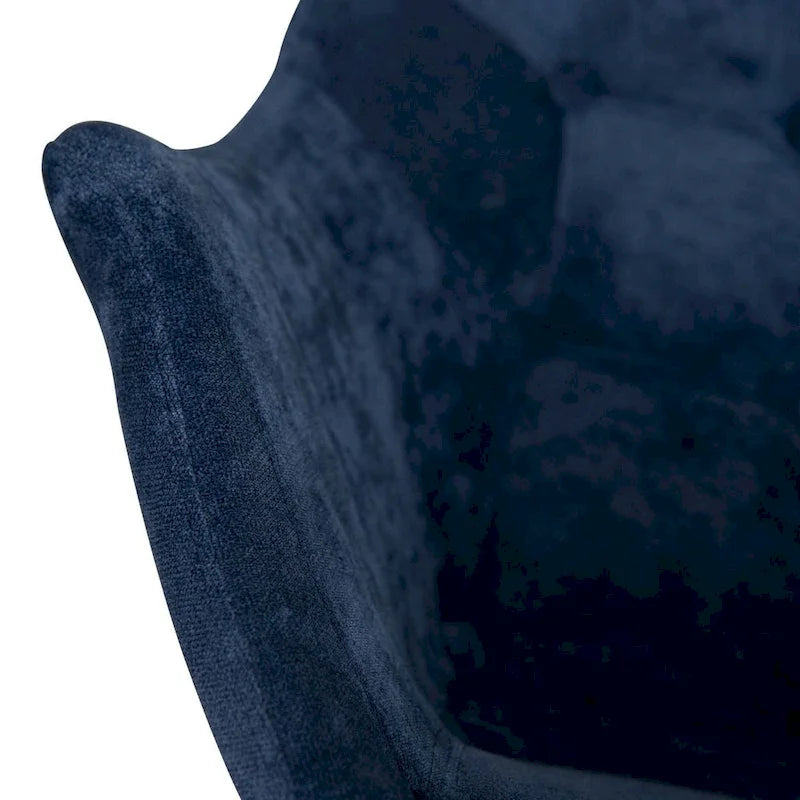 Fauteuil à bascule de puériculture moderne en velours - Fauteuil d'appoint du milieu du siècle