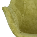 Fauteuil à bascule de puériculture moderne en velours - Fauteuil d'appoint du milieu du siècle