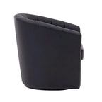 Fauteuil pivotant en similicuir avec coussin amovible