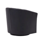 Fauteuil pivotant en similicuir avec coussin amovible