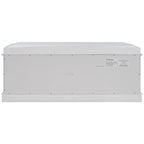 Banc de rangement avec 4 portes et étagères réglables