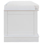 Banc de rangement avec 4 portes et étagères réglables