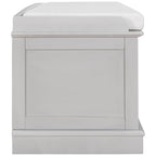 Banc de rangement avec 4 portes et étagères réglables