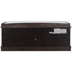 Banc de rangement avec 4 portes et étagères réglables