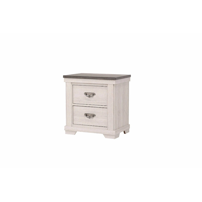 Meubles de chambre à coucher crème et marron