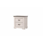Meubles de chambre à coucher crème et marron