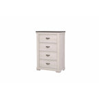Meubles de chambre à coucher crème et marron