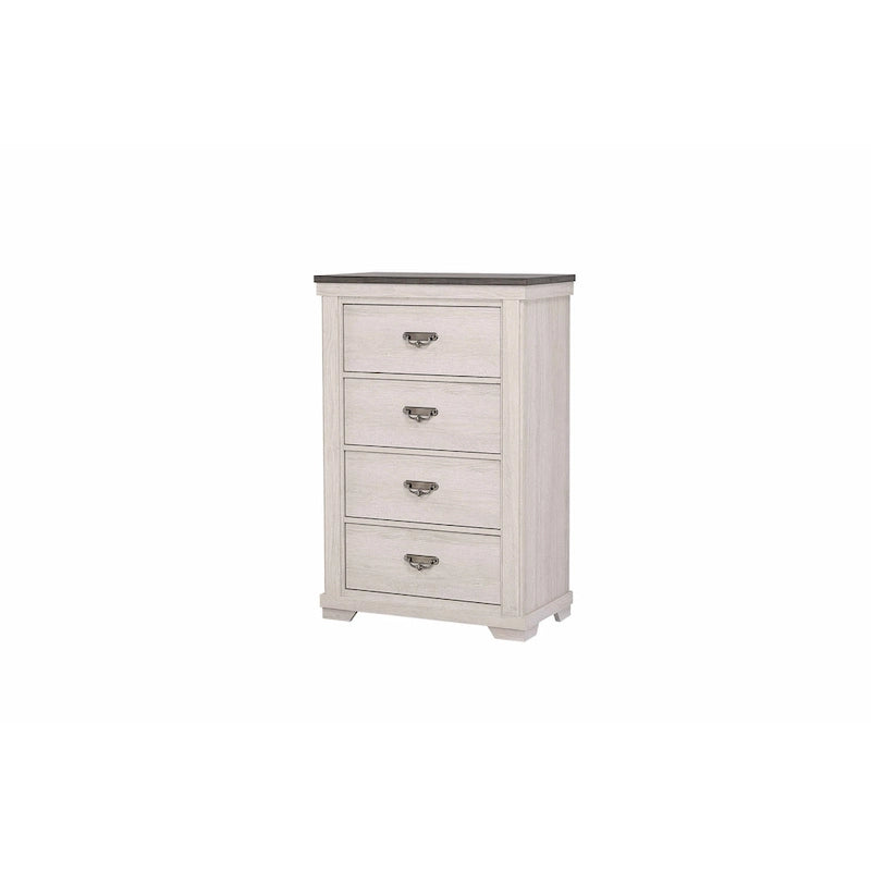 Meubles de chambre à coucher crème et marron