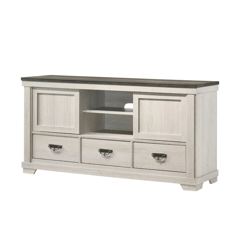 Meubles de chambre à coucher crème et marron