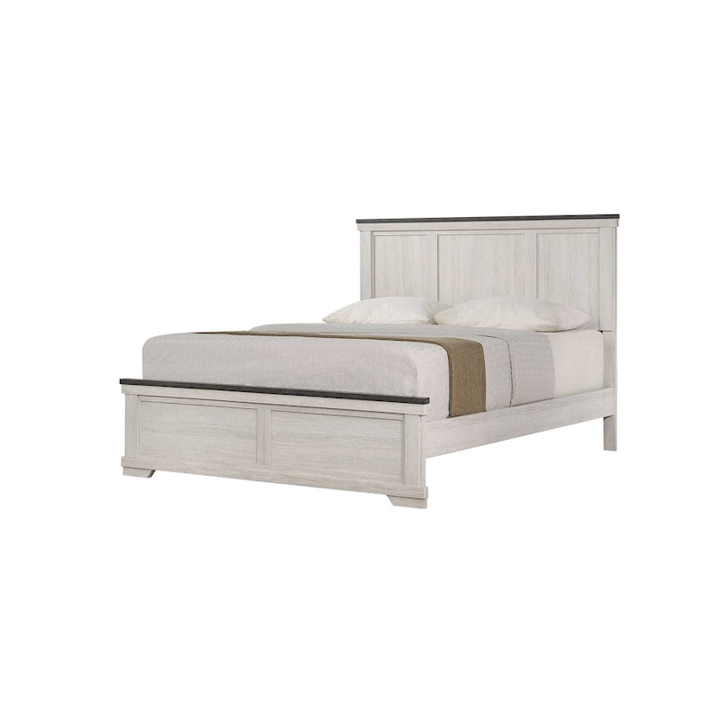 Meubles de chambre à coucher crème et marron