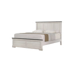 Meubles de chambre à coucher crème et marron