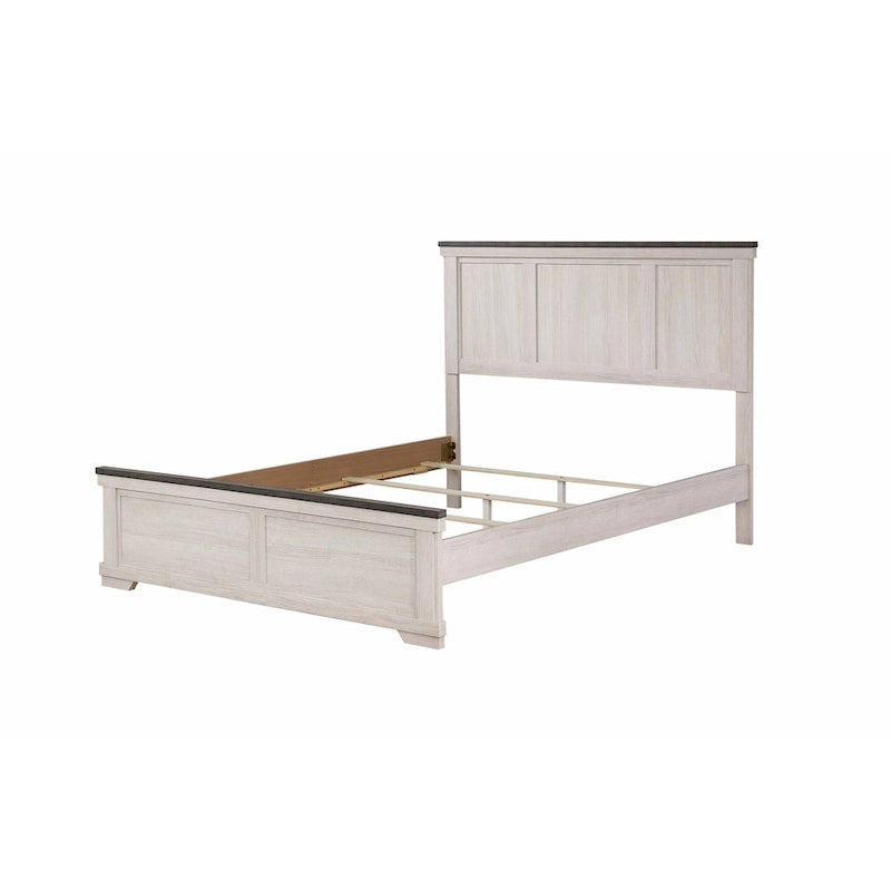 Meubles de chambre à coucher crème et marron
