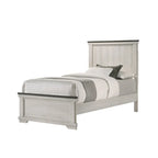 Meubles de chambre à coucher crème et marron