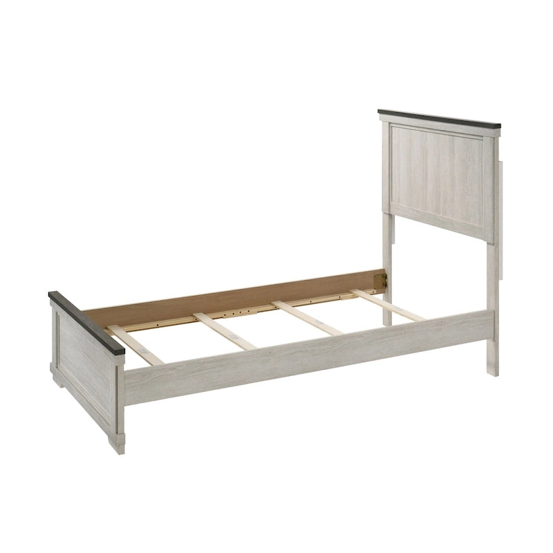 Meubles de chambre à coucher crème et marron