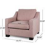 Fauteuil club contemporain rembourré