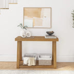Console classique avec étagère 117 cm