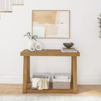 Console classique avec étagère 117 cm