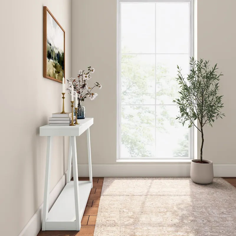 Console classique avec étagère 117 cm