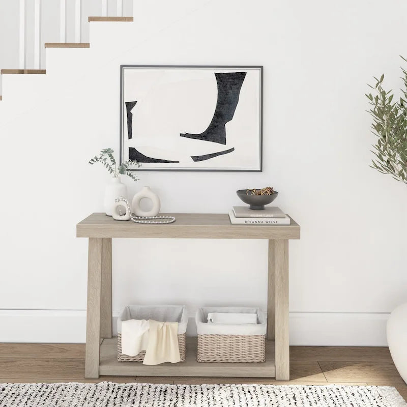 Console classique avec étagère 117 cm