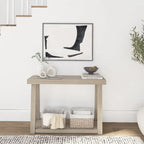 Console classique avec étagère 117 cm