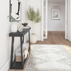 Console classique avec étagère 117 cm