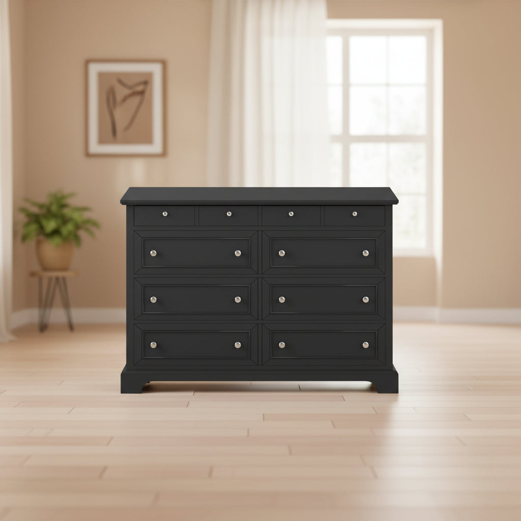 Bedford Black Wood Dresser and Optional Matching Mirror by Home Styles