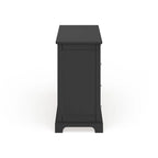 Commode en bois noir avec miroir assorti (en option)