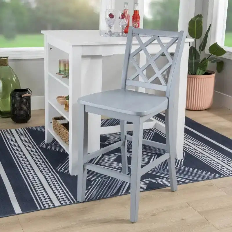 Tabouret de bar en bois massif hauteur comptoir