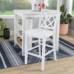 Tabouret de bar en bois massif hauteur comptoir