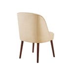 Chaise de salle à manger à dossier arrondi naturel