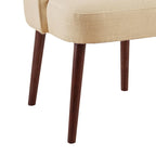 Chaise de salle à manger à dossier arrondi naturel