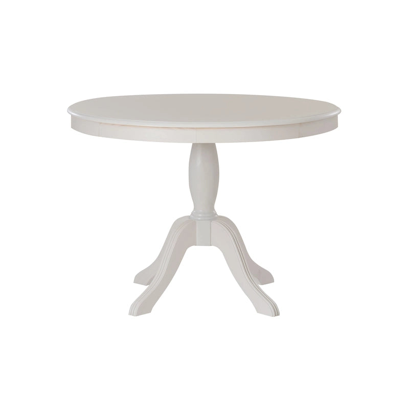 Table à manger ronde sur pied en bois massif