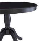 Table à manger ronde sur pied en bois massif
