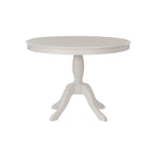 Table à manger ronde sur pied en bois massif