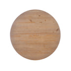 Table à manger ronde sur pied en bois massif