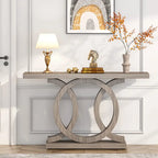 Table console de canapé 55", table d'entrée en bois pour le salon